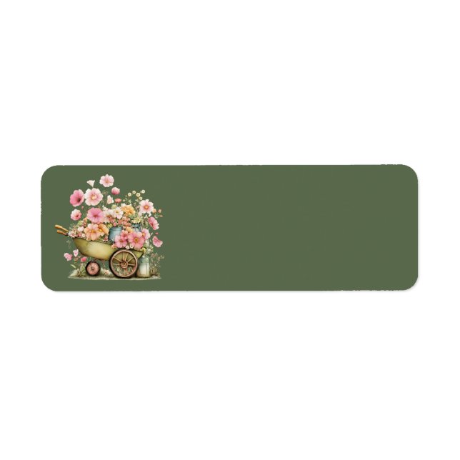 Cottage Summer Floral Address Labels (Front)
