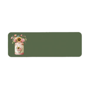 Cottage Summer Floral Address Labels