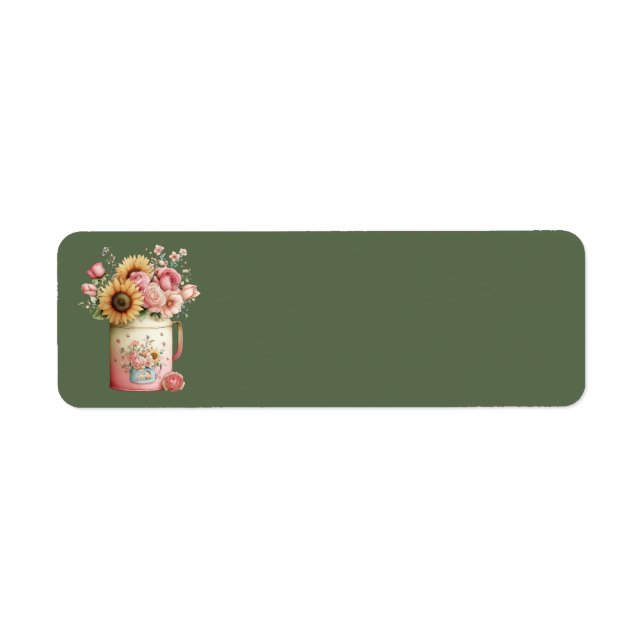 Cottage Summer Floral Address Labels (Front)