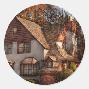 Cottage - Westfield, NJ - Family Cottage Classic Round Sticker