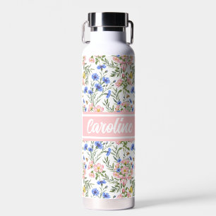 Cottage Wildflower Yoga Hydration Water Bottle