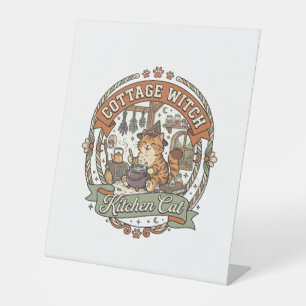 Cottage Witch Kitchen Cat Cottage Witch Kitchen Ca Pedestal Sign