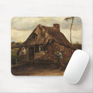 Cottage with Peasant Coming Home, 1885 by van Gogh Mouse Pad