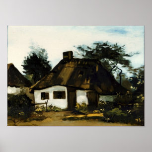 Cottage with Trees Van Gogh Fine Art Poster