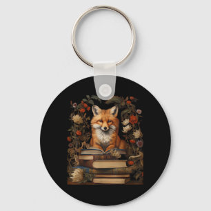 Cottagecore Aesthetic Book Lover Goblincore Retro Key Ring