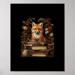Cottagecore Aesthetic Book Lover Goblincore Retro  Poster