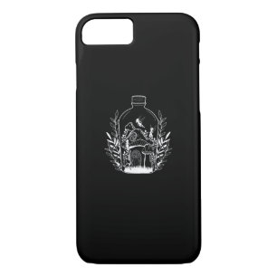 Cottagecore Aesthetic Bottle Mushroom House Fairy  Case-Mate iPhone Case