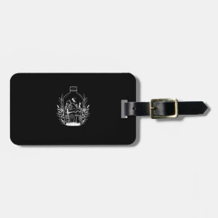 Cottagecore Aesthetic Bottle Mushroom House Fairy  Luggage Tag
