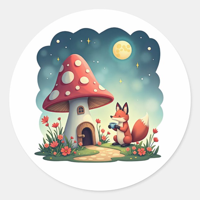 Cottagecore Aesthetic Classic Round Sticker (Front)