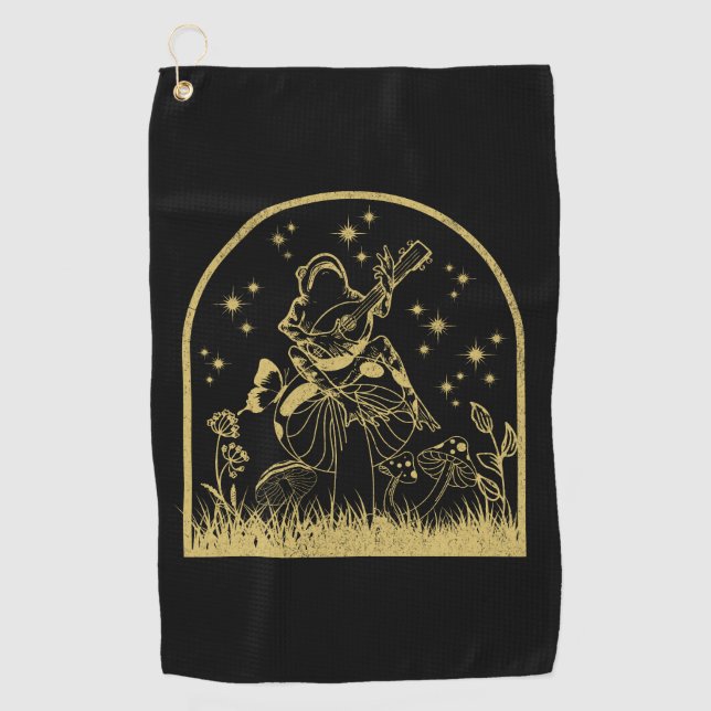 Cottagecore Aesthetic design Golf Towel (Front)