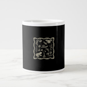 Cottagecore Aesthetic Frog And Mushroom Goblincore Large Coffee Mug