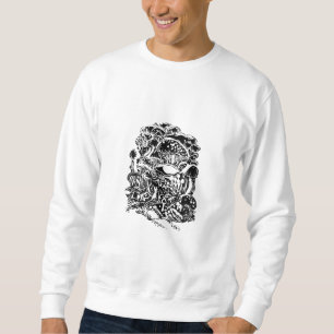 Cottagecore Aesthetic Frog Mushroom Goblincore Art Sweatshirt