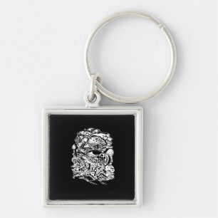 Cottagecore Aesthetic Frog Mushroom Goblincore Cre Key Ring