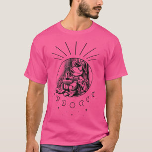 Cottagecore Aesthetic Frog Mushroom Playing Banjo T-Shirt