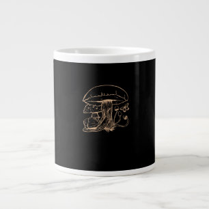 Cottagecore Aesthetic Goblincore Mushroom Snail Large Coffee Mug