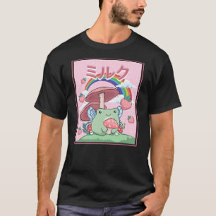 Cottagecore Aesthetic Kawaii Fairy Frog Mushrooms  T-Shirt