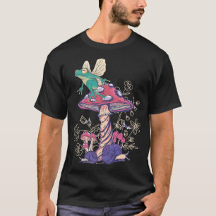 Cottagecore Aesthetic Mushroom Fairycore Fungi Fro T-Shirt