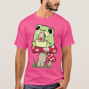 Cottagecore Aesthetic Mushroom Frog Goblincore Myc T-Shirt