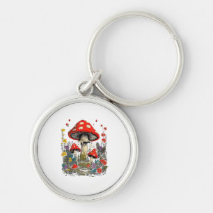 Cottagecore Aesthetic Mushroom Goblincore Minimal  Key Ring