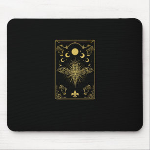 Cottagecore Aesthetic Mushroom Moth Goblincore Aca Mouse Pad