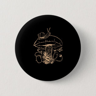 Cottagecore Aesthetic Mushroom Snail Goblincore My 6 Cm Round Badge