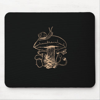 Cottagecore Aesthetic Mushroom Snail Goblincore My Mouse Pad