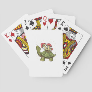 Cottagecore Aesthetic Mushroom Turtle Tortoise Gob Playing Cards