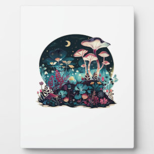 Cottagecore And Aesthetic Goblincore Mushroom Fair Plaque