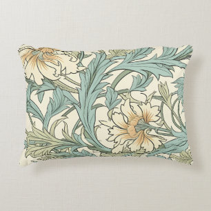 Cottagecore artwork Natural flower pattern Beige Decorative Cushion