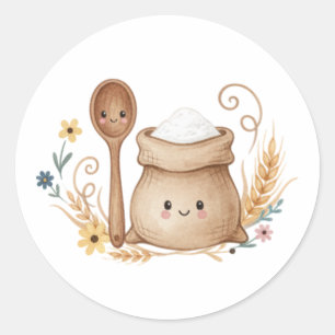 Cottagecore Baking Label Sticker Kawaii Bakery