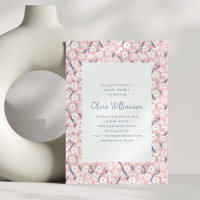 Cottagecore Boho Blush Pink Daisy Bridal Shower