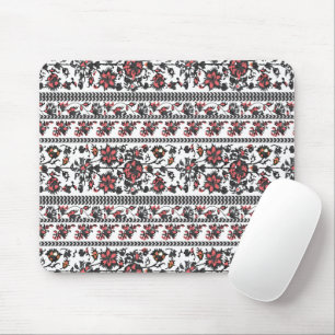 Cottagecore Botanical Floral Pattern Mouse Pad