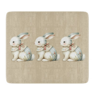 Cottagecore Bunny Charm Cutting Board