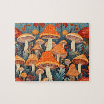 Cottagecore Colourful Mushrooms