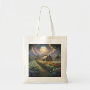 Cottagecore Country Farm in Summer Grocery Tote Bag