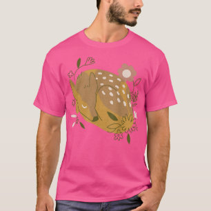cottagecore cute deer fairy grunge mens womens gra T-Shirt