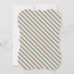 Cottagecore Cute Festive Christmas Stripe Pattern Invitation