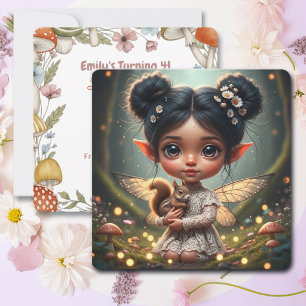 Cottagecore Ethnic Fairy Themed Birthday Party Invitation