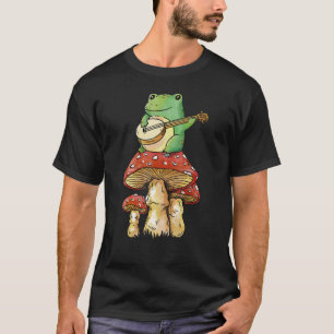 Cottagecore Fairy Grunge Frog On Mushrooms Men's W T-Shirt