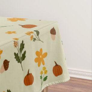 Cottagecore Fall Pattern Tablecloth