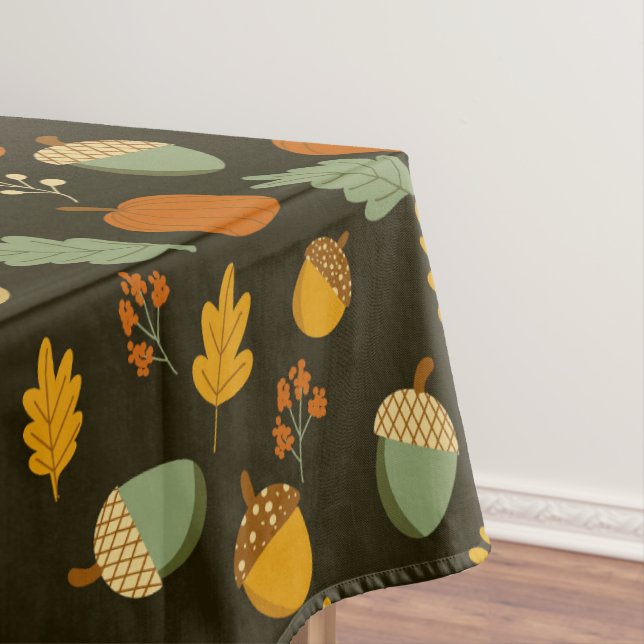Cottagecore Fall Pattern  Tablecloth (In Situ)