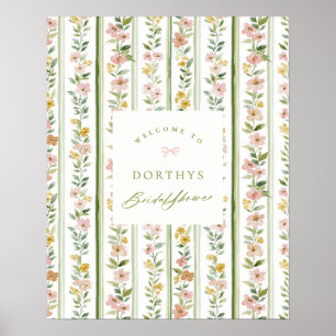 Cottagecore Floral Bridal Shower Welcome Sign
