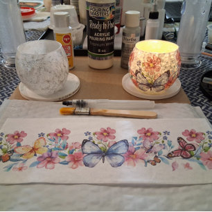 Cottagecore Floral & Butterfly Elements Decoupage Tissue Paper