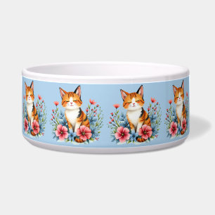 Cottagecore Floral Cat Serene Feline Botanical