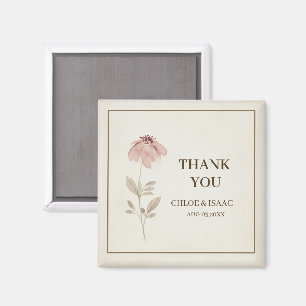 Cottagecore Floral Design Thank You Magnets 
