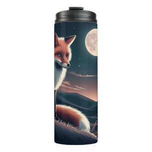 Cottagecore Floral Fox Aesthetic Goth Forest Girls Thermal Tumbler