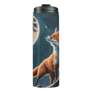 Cottagecore Floral Fox Aesthetic Goth Forest Girls Thermal Tumbler