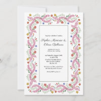 Cottagecore Floral Wedding Invitation
