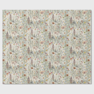 Cottagecore Floral Wildflower Wrapping Paper