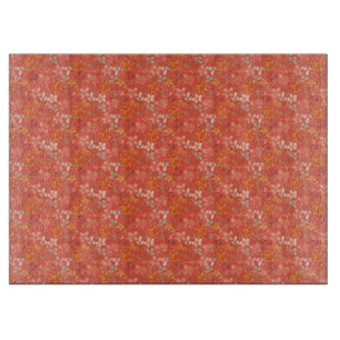 Cottagecore flower thanksgiving orange cutting board
